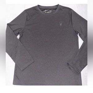Spyder Men's Black Long-Sleeve Crew Performance Shirt size large